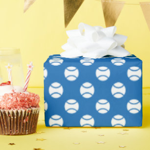 Benutzerdefiniertes Tennis-Thema Geburtstagsfeier Geschenkpapier