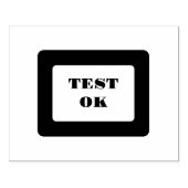 Benutzerdefiniertes Testen von OK Text für die Ver Gummistempel (Prägung)