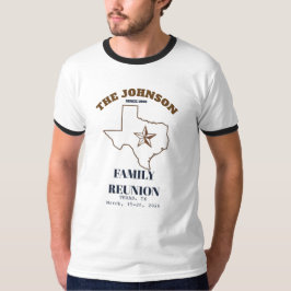 Benutzerdefiniertes Texas-Familientreffen-Emblem-T T-Shirt