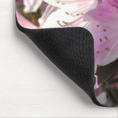 Benutzerdefiniertes Text Hot Pink Azalea Blume Fot Mousepad (Ecke)