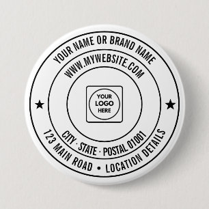 Benutzerdefiniertes Text-Logo-Branding mit Name Ad Button