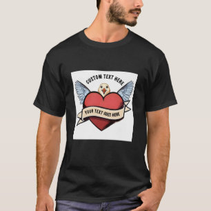 Benutzerdefiniertes Text-T-Shirt Herz Lustige Mö T-Shirt