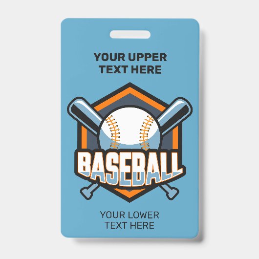 Benutzerdefiniertes Text- und FarbBaseball Ausweis (Vorderseite)