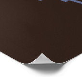 Benutzerdefiniertes Text- und FarbBaseball Poster (Ecke)