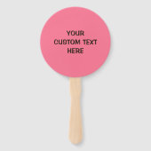 Benutzerdefiniertes Text- und Farbeis Creme Lover Fächer (Rückseite)