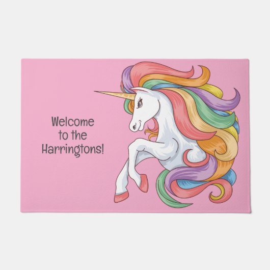 Benutzerdefiniertes Text- und Farbenfarbiges Einho Fußmatte (Vorderseite)