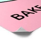 Benutzerdefiniertes Text- und Farbtafelposter Poster (Ecke)