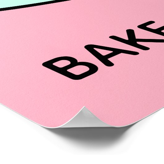 Benutzerdefiniertes Text- und Farbtafelposter Poster (Ecke)