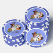 Benutzerdefiniertes Text- und Farbtropfzeichen Pokerchips (Stapel)