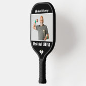 Benutzerdefiniertes Text- und Foto-Paddel Pickleball Schläger (Links)