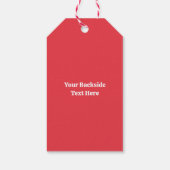 Benutzerdefiniertes Textabbbing TanzSanta Geschenkanhänger (Rückseite)