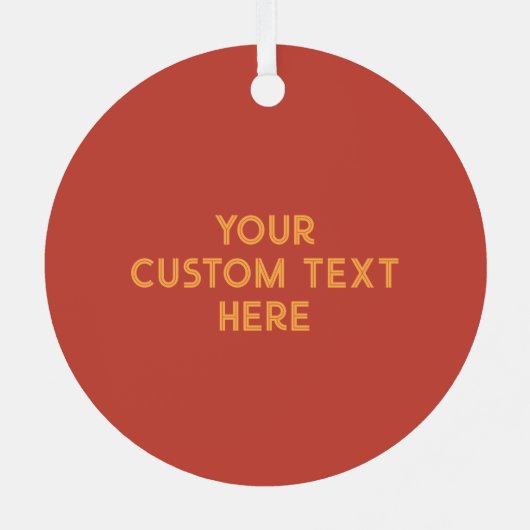 Benutzerdefiniertes TextAfrika Ornament Aus Metall (Rückseite)