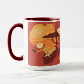 Benutzerdefiniertes TextAfrika Tasse (Links)