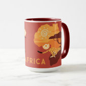 Benutzerdefiniertes TextAfrika Tasse (VorderseiteRechts)