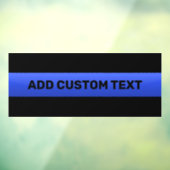 Benutzerdefiniertes Textauto mit dünner blauer Lin Fensteraufkleber (Blatt 3)