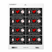 Benutzerdefiniertes Textbaseball (Vorne)