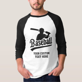 Benutzerdefiniertes Textbaseball T-Shirt
