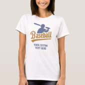 Benutzerdefiniertes Textbaseball T-Shirt (Vorderseite)