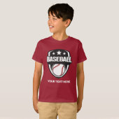 Benutzerdefiniertes Textbaseball T-Shirt (Vorne ganz)