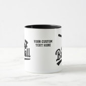 Benutzerdefiniertes Textbaseball Tasse (Zentrum)