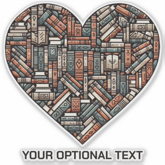 Benutzerdefiniertes Textbuch Aufkleber (Vorderseite)