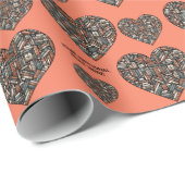 Benutzerdefiniertes Textbuch Geschenkpapier (Rolleneckpunkt)