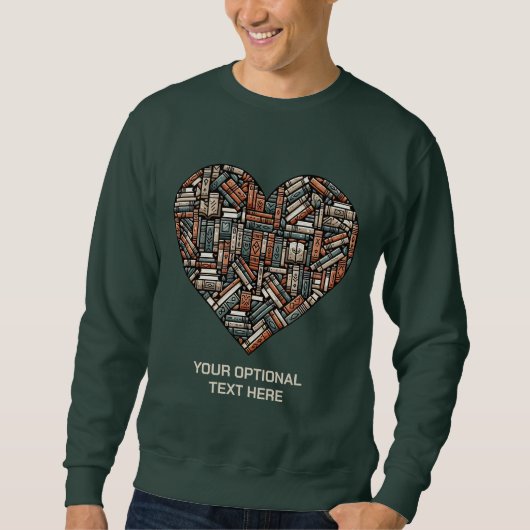 Benutzerdefiniertes Textbuch Sweatshirt (Vorderseite)