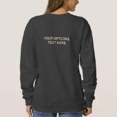 Benutzerdefiniertes Textbuch Sweatshirt (Rückseite)