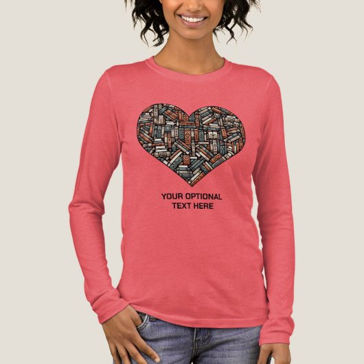 Benutzerdefiniertes Textbuch Tri-Blend Shirt (Vorderseite)