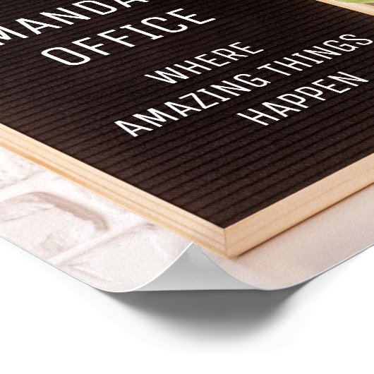 Benutzerdefiniertes Textbüro für die lustige Buchs Poster (Ecke)