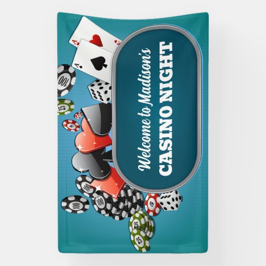 Benutzerdefiniertes TextCasino / Poker Banner (Vertikal)