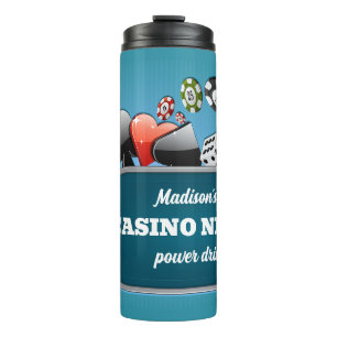 Benutzerdefiniertes TextCasino / Poker Thermosbecher