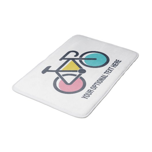 Benutzerdefiniertes TextCycling Badematte (Schrägansicht)