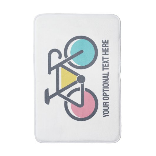 Benutzerdefiniertes TextCycling Badematte (Vorderseite Vertikal)