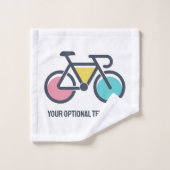 Benutzerdefiniertes TextCycling Badhandtuch Set (Waschlappen)