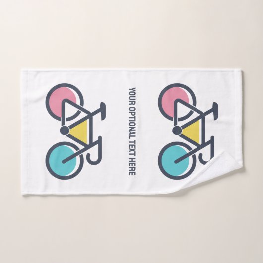 Benutzerdefiniertes TextCycling Badhandtuch Set (Handtuch)