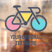 Benutzerdefiniertes TextCycling Fensteraufkleber (Blatt 2)