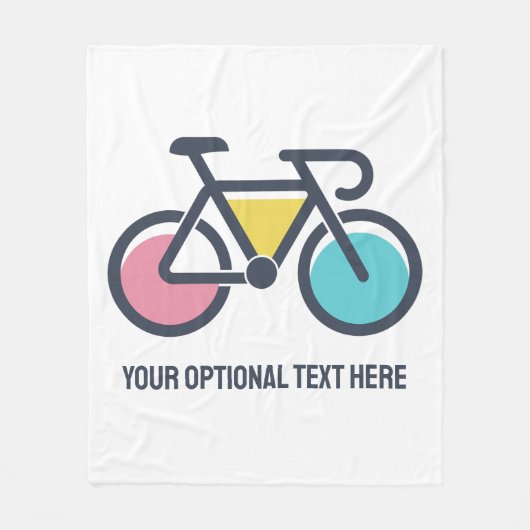 Benutzerdefiniertes TextCycling Fleecedecke (Vorderseite)