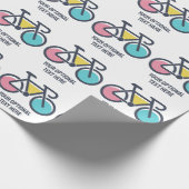 Benutzerdefiniertes TextCycling Geschenkpapier (Ecke)