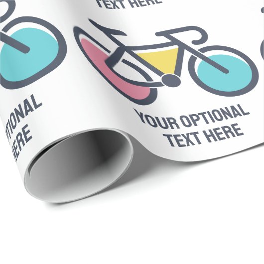 Benutzerdefiniertes TextCycling Geschenkpapier (Rolleneckpunkt)