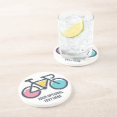 Benutzerdefiniertes TextCycling Getränkeuntersetzer (Seite)