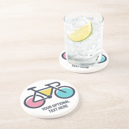 Benutzerdefiniertes TextCycling Getränkeuntersetzer (Seite)