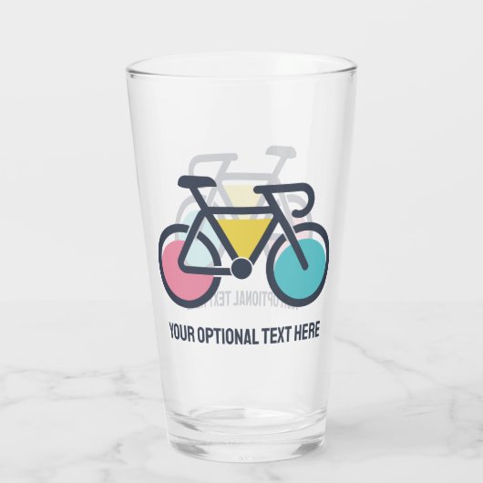 Benutzerdefiniertes TextCycling Glas (Rückseite)