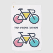 Benutzerdefiniertes TextCycling Golfhandtuch (Vorderseite)