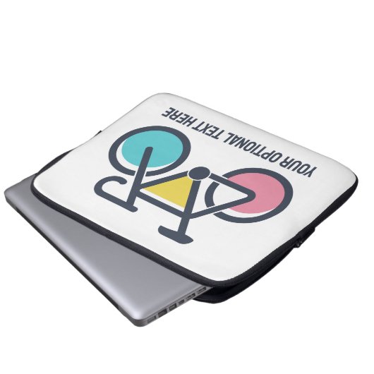 Benutzerdefiniertes TextCycling Laptopschutzhülle (Vorne Knopf)