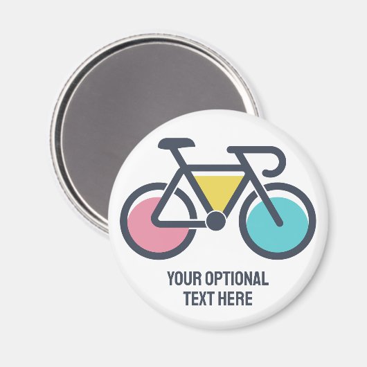 Benutzerdefiniertes TextCycling Magnet (Vorderseite/Rückseite)