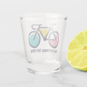 Benutzerdefiniertes TextCycling Schnapsglas (Rückseite)