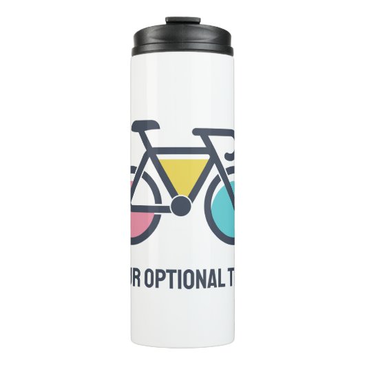 Benutzerdefiniertes TextCycling Thermosbecher (Vorderseite)