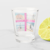 Benutzerdefiniertes Textdatum für das Bild-Collage Schnapsglas (Rückseite)