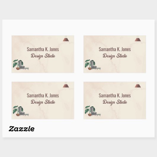 Benutzerdefiniertes Textdesign Studio - Marburg-La Rechteckiger Aufkleber (Blatt)